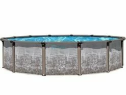 Regency LX 12' Round Resin Hybrid Above Ground Pool | Ultimate Package 54" Wall | 184823