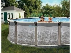 Regency LX 21' Round Resin Hybrid Above Ground Pool | Ultimate Package 54" Wall | 184826 -Hayward Shop 184826 0 202213113114