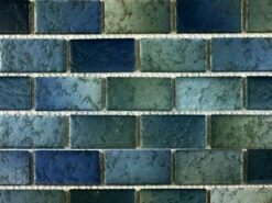 Fujiwa Tile Glasstel Mosaic Series 7/8" X 1-7/8" | Marine Matte | Glasstel-76