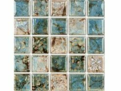 National Pool Tile Baroque 1x1 Series | Stone Turquoise | CVKBQS113