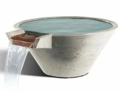 Slick Rock Concrete 34" Conical Cascade Water Bowl | Great White | Copper Spillway | KCC34CSPC-GREATWHITE 11 Slick Rock Concrete 34" Conical Cascade Water Bowl | Great White | Copper Spillway | KCC34CSPC-GREATWHITE -Hayward Shop 186397 0 202210105248