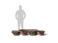 Slick Rock Concrete 34" Conical Cascade Water Bowl | Umber | Stainless Steel Spillway | KCC34CSPSS-UMBER -Hayward Shop 186518 0 2022101374723