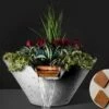 Slick Rock Concrete 22" Conical Cascade Water Bowl + Planter | Copper | Stainless Steel Scupper | KCC22CSCSS-COPPER 2 Slick Rock Concrete 22" Conical Cascade Water Bowl + Planter | Copper | Stainless Steel Scupper | KCC22CSCSS-COPPER -Hayward Shop 186707 0 2022102673753