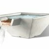 Slick Rock Concrete 22" Square Cascade Water Bowl | Great White | No Liner | KCC22SNL-GREATWHITE -Hayward Shop 187063 0 202211234246