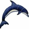Ceramic Mosaic Blue Dolphin - A 21 Inches X 14 Inches | BD42-21 2 Ceramic Mosaic Blue Dolphin - A 21 Inches X 14 Inches | BD42-21 -Hayward Shop 21513 0 2014102821323