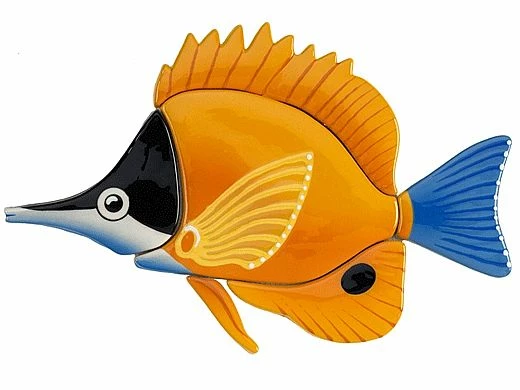Ceramic Mosaic Longnose Butterfly Fish 12 In X 9 In | LB58 3 Ceramic Mosaic Longnose Butterfly Fish 12 In X 9 In | LB58