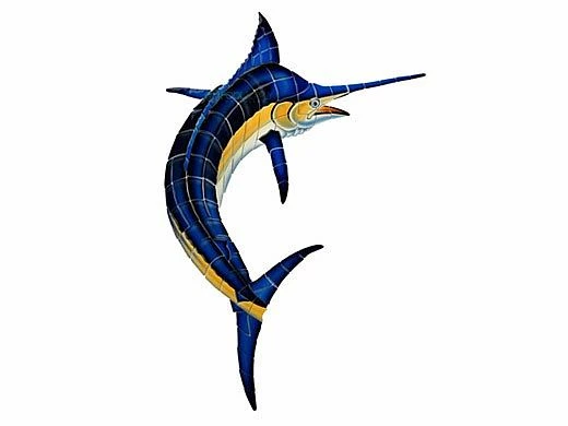 Ceramic Mosaic Marlin | 66" X 43" | M63 3 Ceramic Mosaic Marlin | 66" X 43" | M63