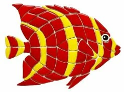 Ceramic Mosaic Red Angelfish 18 In X 15 In | RA20-18
