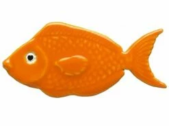 Ceramic Mosaic Orange Reef Fish 4 Inch | 101OR