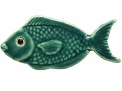 Ceramic Mosaic Teal Reef Fish 4 Inch | 101TL