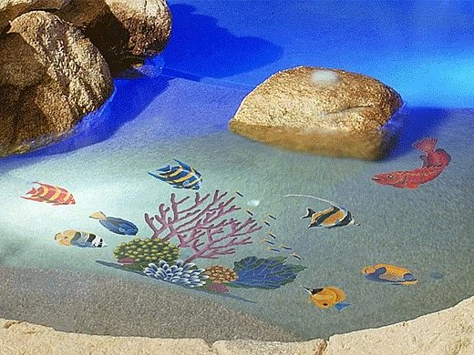 Ceramic Mosaic Pacific Blue Tang 10 In X 5 In | BT59 4 Ceramic Mosaic Pacific Blue Tang 10 In X 5 In | BT59 - Image 2