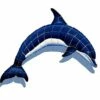 Ceramic Mosaic Blue Dolphin-A With Shadow | 22" X 15" | BD42-21/SH -Hayward Shop 21602 0 2018310173254