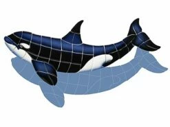 Ceramic Mosaic Orca-B With Shadow 36 Inches X 21 Inches | OR40-36/SH
