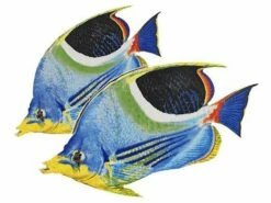 Porcelain Mosaic Reef Fish | Double Saddle Butterfly | PORC-SF6D-9