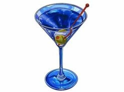 Porcelain Mosaic | Martini Drink | PORC-MD29