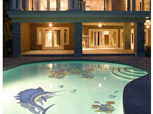 Porcelain Mosaic Flying Fish-B | 8" X 5" | PORC-FF14 4 Porcelain Mosaic Flying Fish-B | 8" X 5" | PORC-FF14 - Image 2