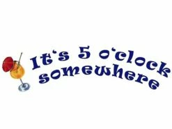 Porcelain Mosaic | It's 5 O'Clock Somewhere | PORC-FO38