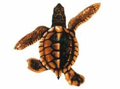 Porcelain Mosaic Turtle Brown | Baby B 5"x5" | PORC-ST21B-BR