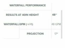 Natural Wonders Classic 48" Waterfall With | 1" Lip Back Port | White | 25577-420-000 -Hayward Shop 22462 0 202039112520