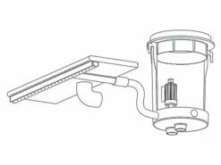 SR Smith 24" Color Light Streams Lighted Rain Waterfall With 8' Run Of Fiber | CLSRW24-8
