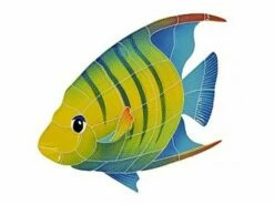 Artistry In Mosaics Banded Angel Fish Mosaic | Large Left - 12" X 13" | AFBMCOLL 7 Artistry In Mosaics Banded Angel Fish Mosaic | Large Left - 12" X 13" | AFBMCOLL -Hayward Shop 4785 0 2016211152319