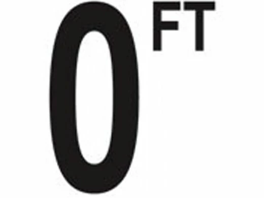 Depth Marker 4" Frost Proof Tile | 0 FT Non-Skid | DM42-2000 3 Depth Marker 4" Frost Proof Tile | 0 FT Non-Skid | DM42-2000