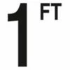 Depth Marker 4" Frost Proof Tile | 1 FT Non-Skid | DM42-2010 1 Depth Marker 4" Frost Proof Tile | 1 FT Non-Skid | DM42-2010 -Hayward Shop 48026 0 2014723222514