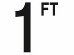 Depth Marker 4" Frost Proof Tile | 1 FT Non-Skid | DM42-2010