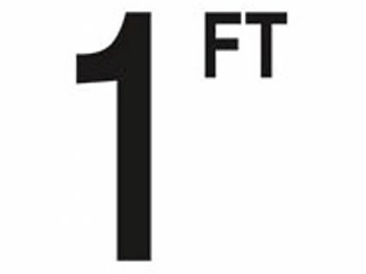 Depth Marker 4" Frost Proof Tile | 1 FT Non-Skid | DM42-2010 3 Depth Marker 4" Frost Proof Tile | 1 FT Non-Skid | DM42-2010