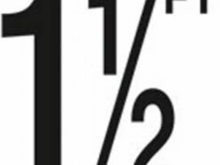 Depth Marker 4" Frost Proof Tile | 1 1/2 FT Non-Skid | DM42-2015