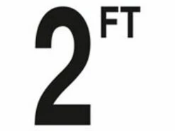 Depth Marker 4" Frost Proof Tile | 2 FT Non-Skid | DM42-2020