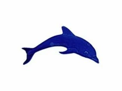 Artistry In Mosaics Mini Dolphin Mosaic | Dark Blue - 6" X 2" | DMIDBLRB