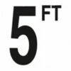Depth Marker 5" Frost Proof Tile | 5 FT Non-Skid | DM52-2050 2 Depth Marker 5" Frost Proof Tile | 5 FT Non-Skid | DM52-2050 -Hayward Shop 48428 0 201972819511