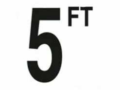 Depth Marker 5" Frost Proof Tile | 5 FT Non-Skid | DM52-2050