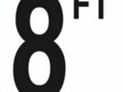 Depth Marker 5" Frost Proof Tile | 8FT Smooth | 5DMF8FT