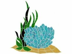 Artistry In Mosaics Reef Accent - Anemone Mosaic | 18" X 17" | RANBLUOM