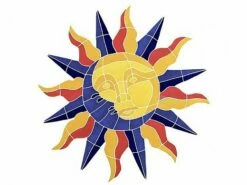 Artistry In Mosaics Sun Moon Mosaic | 20" X 20" | SMOMCOOM