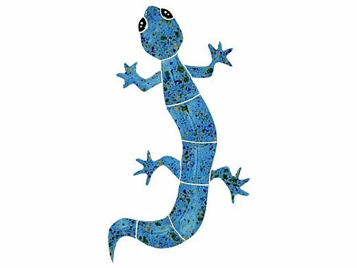 Artistry In Mosaics Gecko Blue Mosaic | Small - 6" X 10" | GECBLUS 3 Artistry In Mosaics Gecko Blue Mosaic | Small - 6" X 10" | GECBLUS
