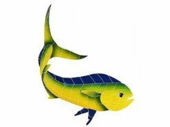 Artistry In Mosaics Cow Dolphin Mosaic | 30" X 23" | DCOYELRM