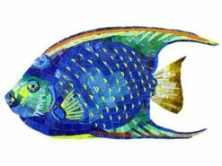 Artistry In Mosaics Angel Fish Glass Mosaic | 9" X 18" | G-AFM