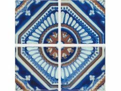 National Pool Tile Iberia Series | Royal Blue Print | Cadiz