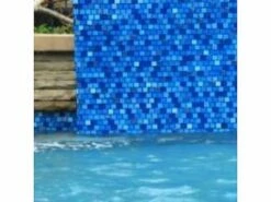 National Pool Tile Jules 1x1 Glass Tile | Bright Cobalt Blue Blend | 9575-5AT -Hayward Shop 63930 2 2011828212452