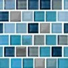 National Pool Tile Jules 1x1 Glass Tile | Rustic Blue | 9730-5AT