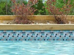 National Pool Tile Jules 1x1 Glass Tile | Rustic Blue | 9730-5AT -Hayward Shop 63931 1 201338171141
