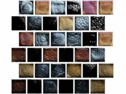 National Pool Tile Oceanscapes 1x1 Glass TIle | Blackies | OCN-BLACKIES