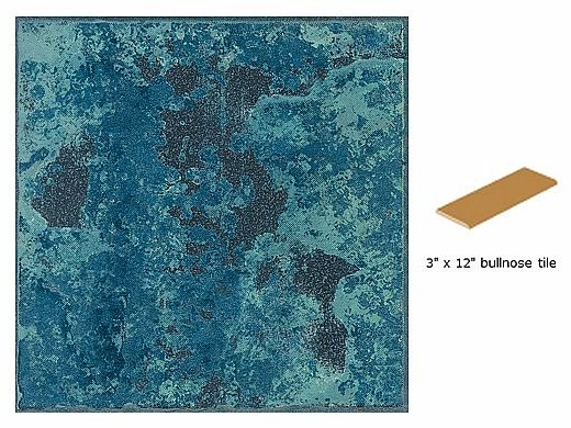 National Pool Tile Verona 3x12 Single Bullnose Pool Tile | Borba Turquoise | VR679 SBN 3 National Pool Tile Verona 3x12 Single Bullnose Pool Tile | Borba Turquoise | VR679 SBN