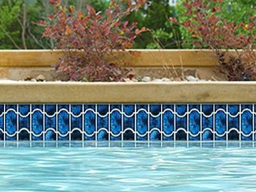 National Pool Tile Botanical Series Pool Tile | Sky Blue | BUE22 6 National Pool Tile Botanical Series Pool Tile | Sky Blue | BUE22 - Image 4