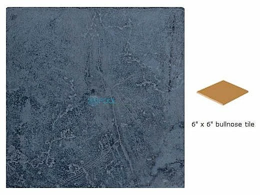 National Pool Tile Catania 6x6 Single Bullnose Pool Tile | Ocean Blue | CATBLUE SBN 3 National Pool Tile Catania 6x6 Single Bullnose Pool Tile | Ocean Blue | CATBLUE SBN