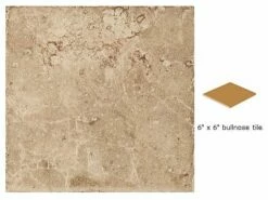 National Pool Tile Catania 6x6 Single Bullnose Pool Tile | Sand | CATTAN SBN